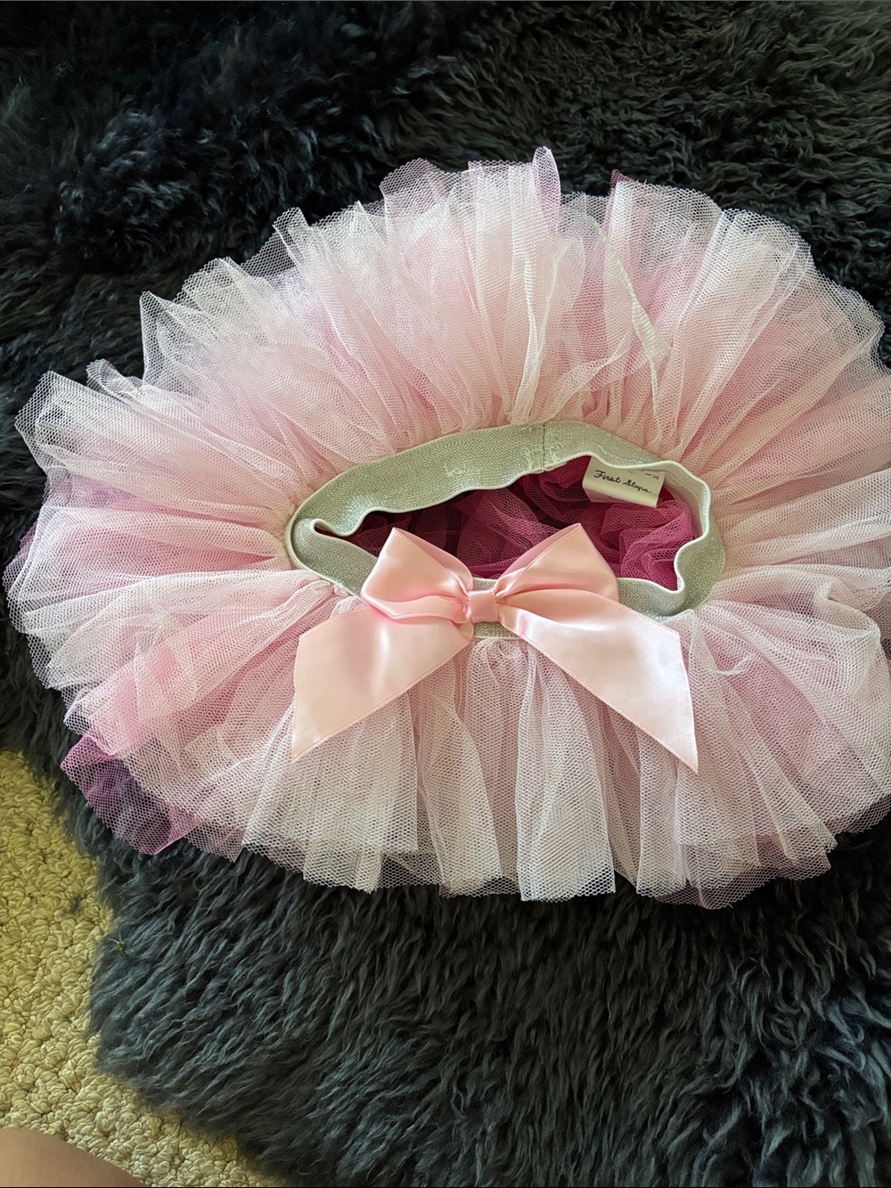 Pink Tulle Ballet Tutu with Satin Bow - Kids Accessories